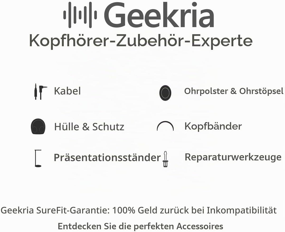 Geekria UltraShell Kopfhörer Tasche Kompatibel mit Bose QuietComfort 45 II, QC 35 II Gaming Headset,
