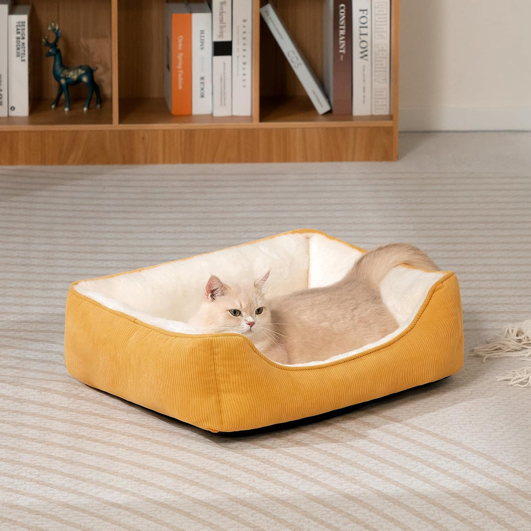 Hollypet Katzenbett Kleines Hundebett Haustierbett für Katzen und Welpen, Weiches Haustierschlafbett