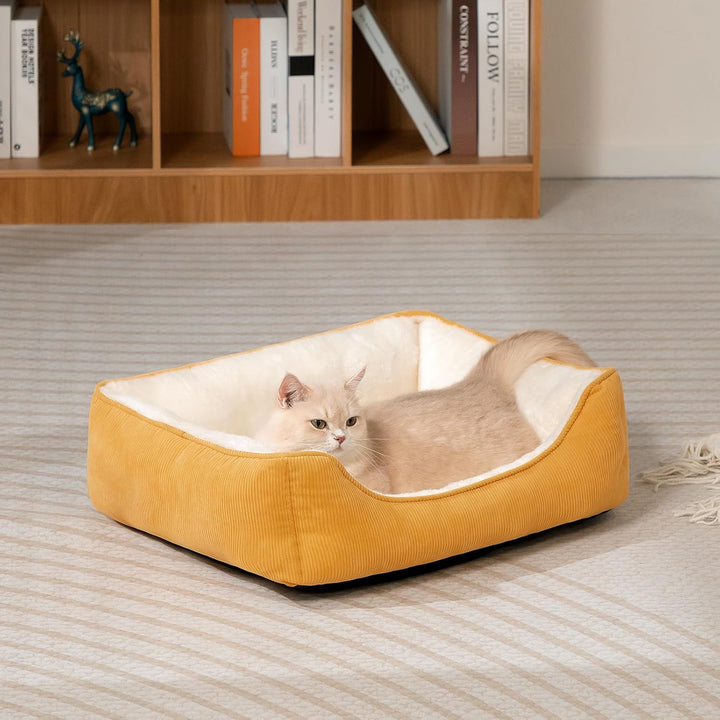 Hollypet Katzenbett Kleines Hundebett Haustierbett für Katzen und Welpen, Weiches Haustierschlafbett