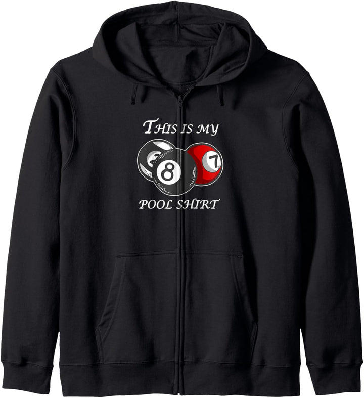 Dies ist mein Pool Billard Lustige Pool Spieler Kapuzenjacke