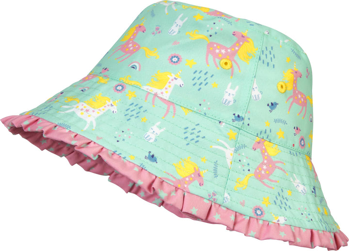 Playshoes Mädchen Bademütze Kopfbedeckung Uv-Schutz Sonnenhut 51 Einhorn, 51 Einhorn