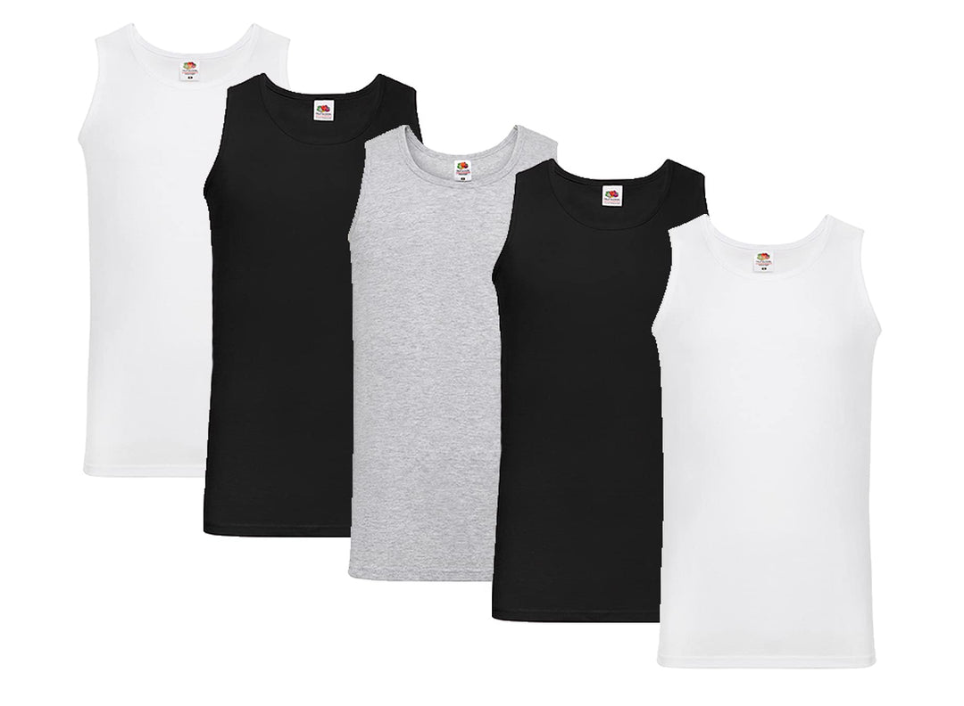 Fruit of the Loom Herren Unterhemd Athletic M L XL XXL 3XL 4XL 5XL auch Farbsets (1er/5erPack) M 2xw