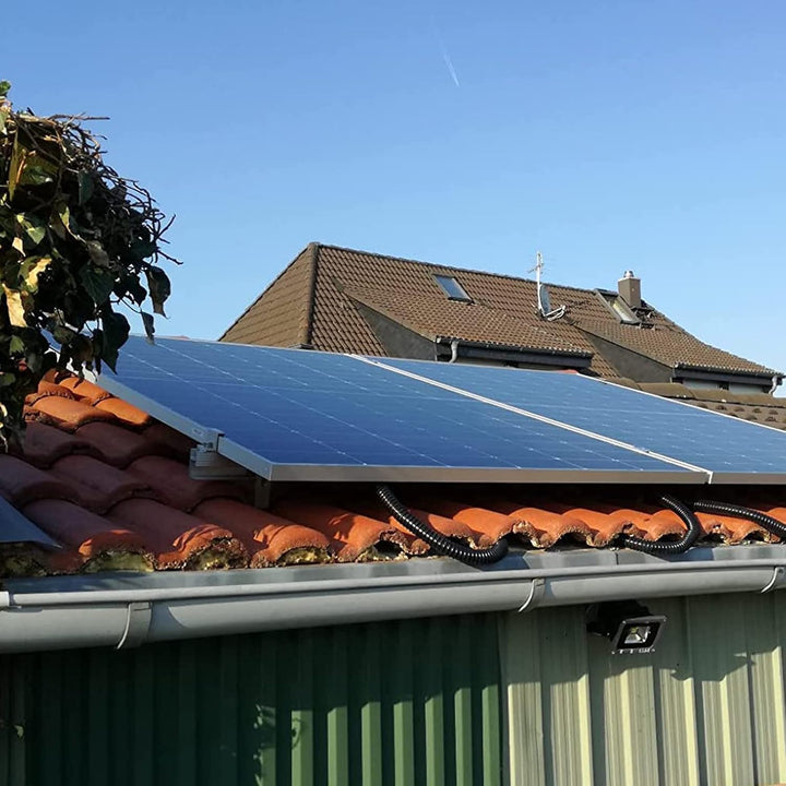 Warmfay Solar Halterung Ziegeldach Montageset, Erweitert Photovoltaik Montageschiene Dachhaken Solar