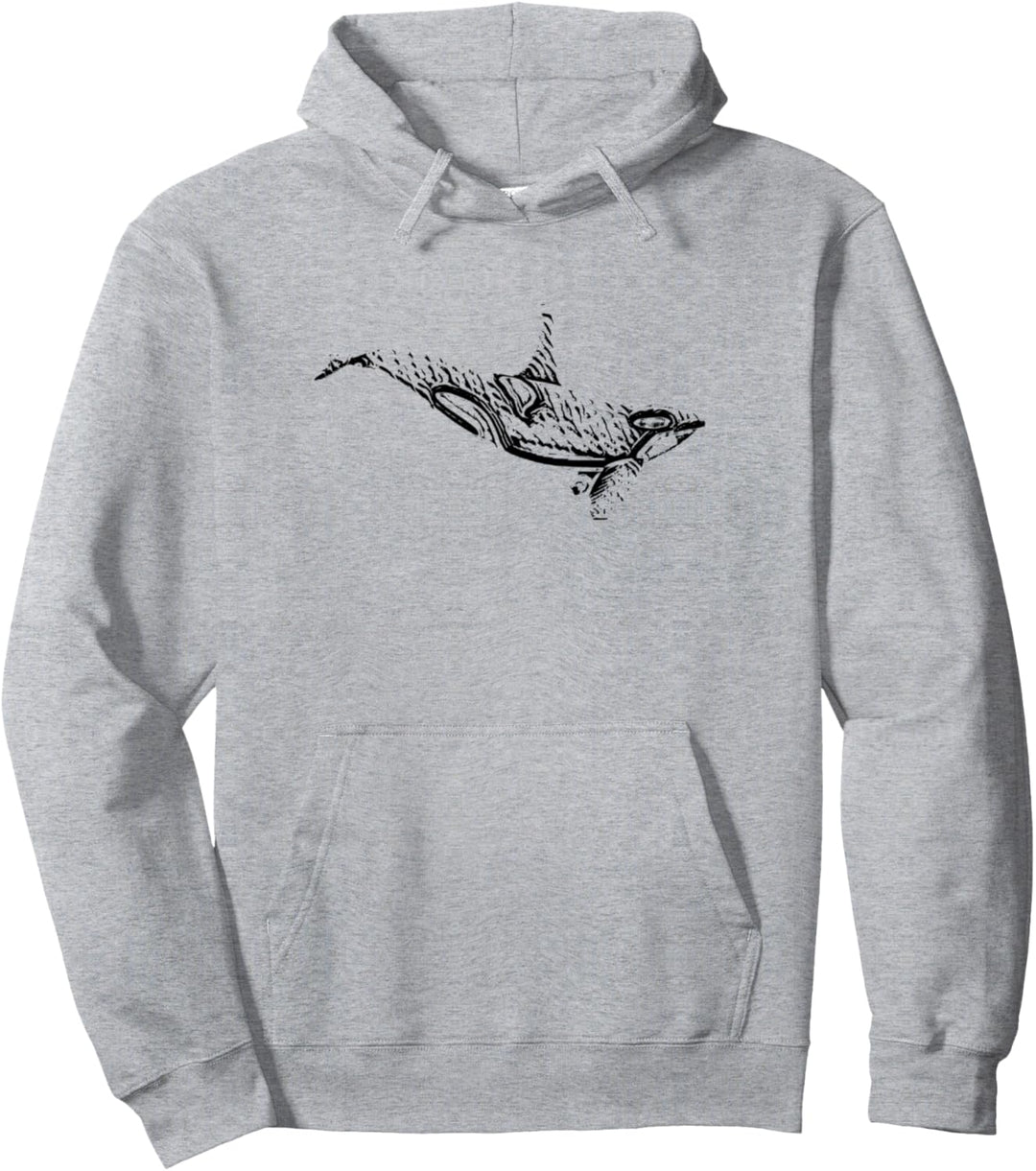 Orca Wal Pullover Hoodie