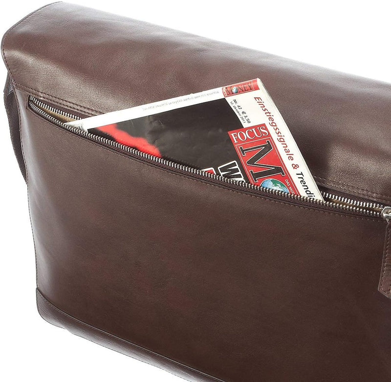 Esquire Vienna Bags Messenger mit Laptopfach 40 cm Mocca, Mocca