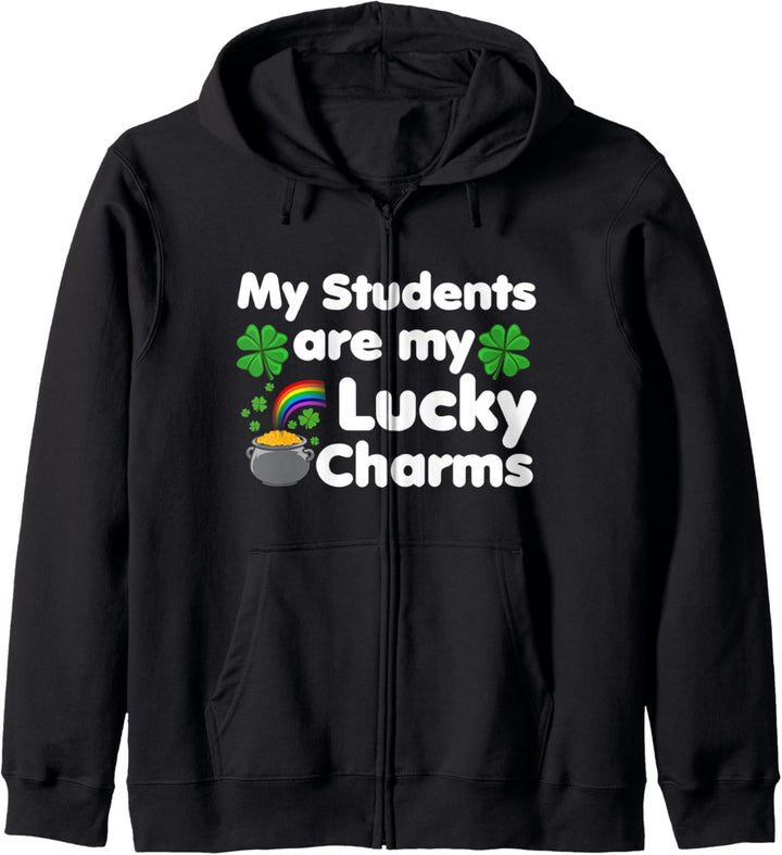 Meine Schüler sind mein Glücksbringer Lehrer St. Patrick's Kapuzenjacke