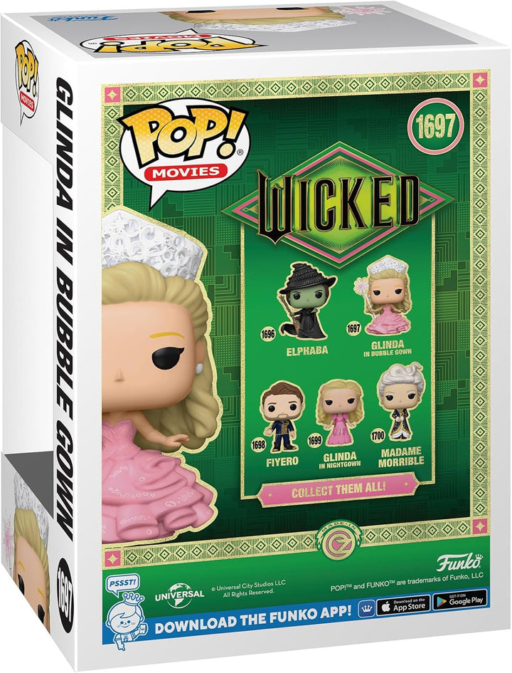 Funko Pop! Movies: Wicked - Glinda in Bubble Gown - Vinyl-Sammelfigur - Geschenkidee - Offizielle Ha