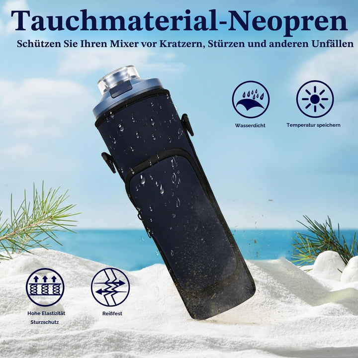AF-WAN Tragbare Mixer-Tasche für Ninja Blast Max BC251 - Isolierte Hülle mit Quergurt (Dunkelblau),
