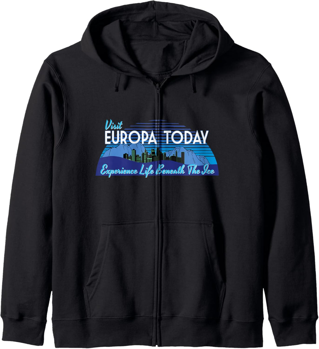 Retro Space Travel Moon of Jupiter - Europa Outer Space Gift Kapuzenjacke