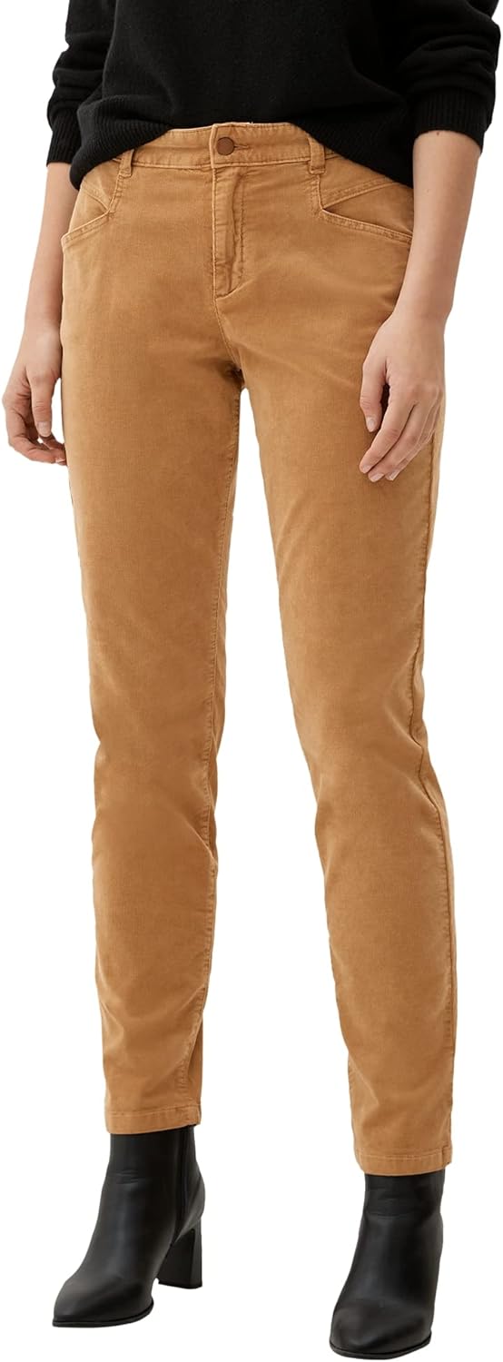 s.Oliver Damen Cord-Chino aus Baumwollstretch 32W / 28L Braun 8469, 32W / 30L