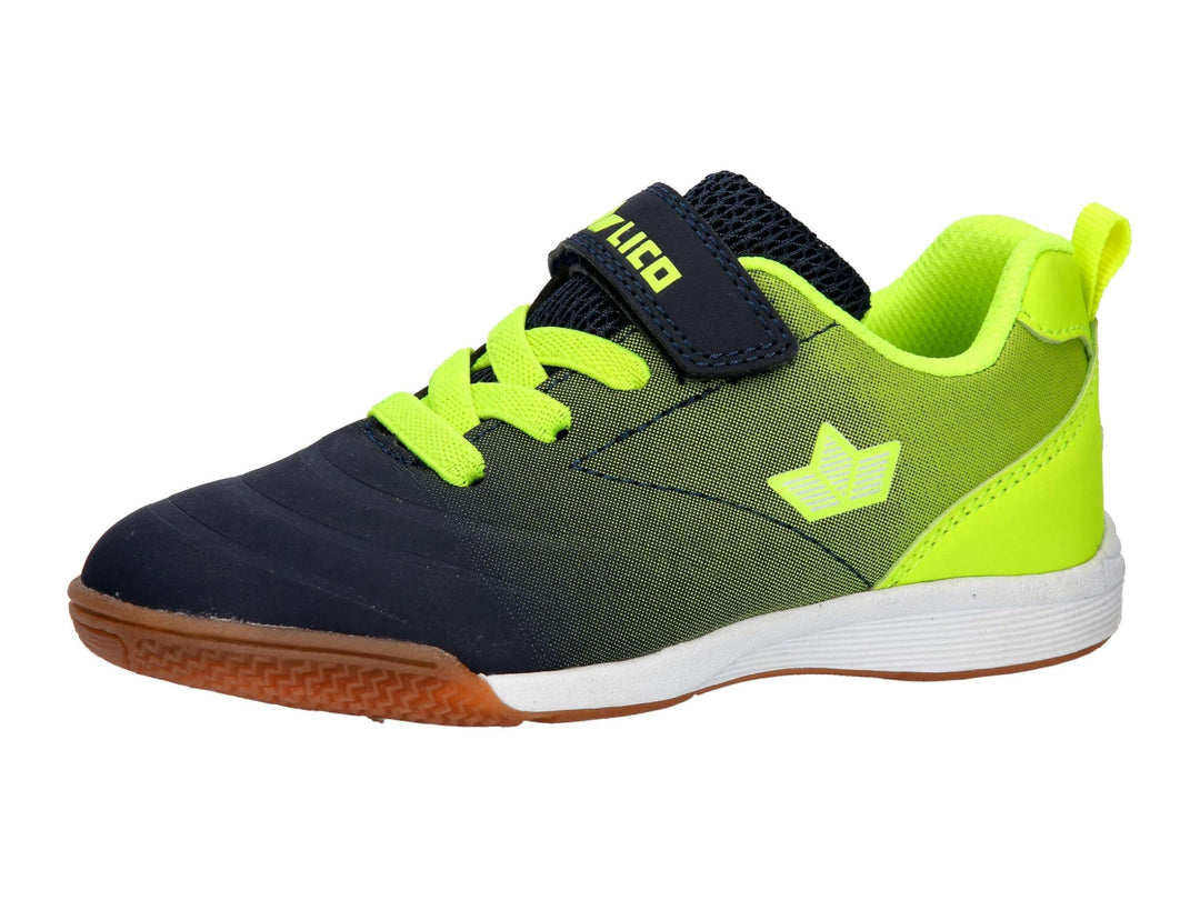 Lico Unisex Kinder Marlin Vs Hallenturnschuhe 33 EU Marine Lemon, 33 EU Marine Lemon