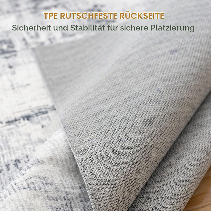 Vamcheer Teppich Wohnzimmer Kurzflor Moderner - Schlafzimmer Teppiche Flauschiger,Waschbar Boho Tepp