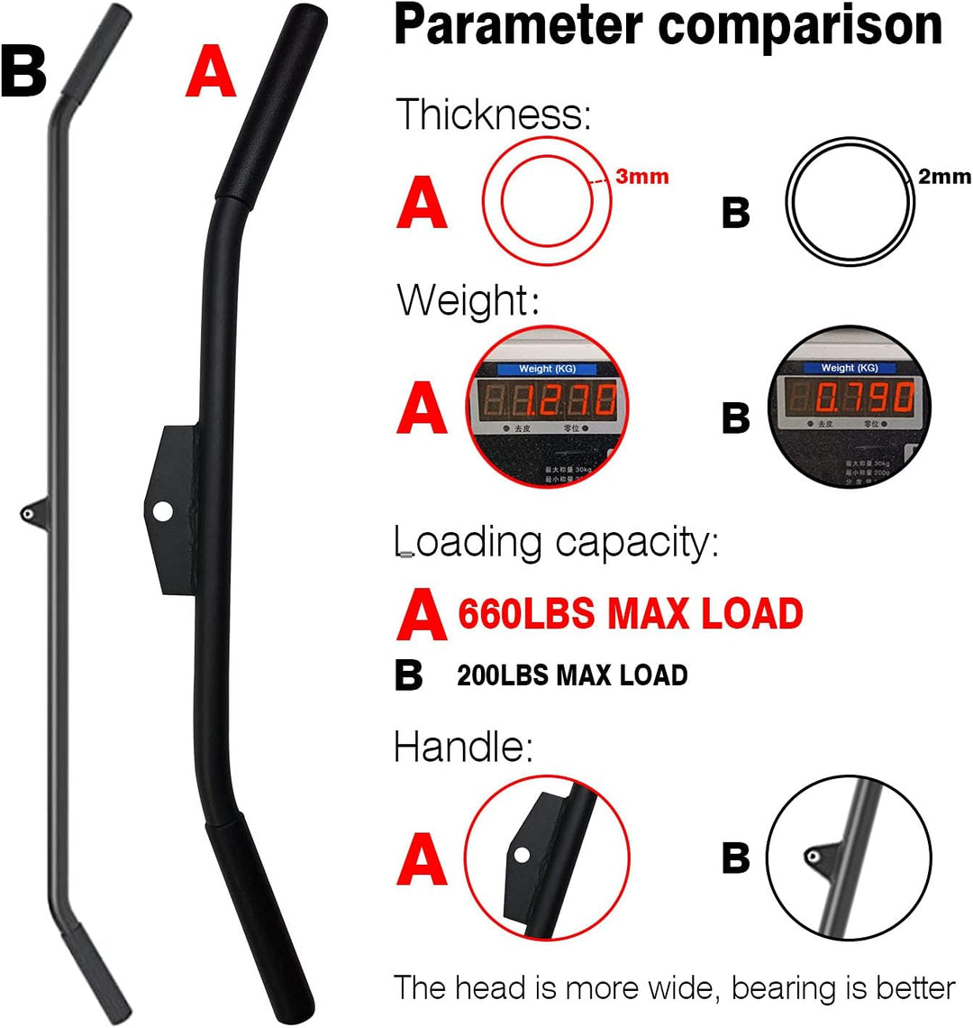 MARSAFIT LAT Pulldown Bar for Cable Machine, LAT Pulldown Attachments Length 46 Inch, Length 46 Inch
