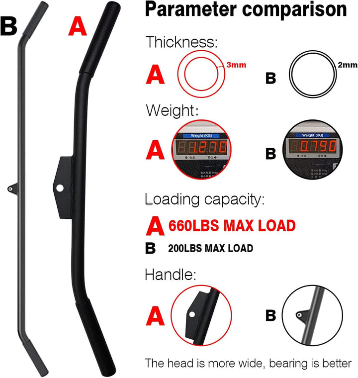 MARSAFIT LAT Pulldown Bar for Cable Machine, LAT Pulldown Attachments Length 46 Inch, Length 46 Inch