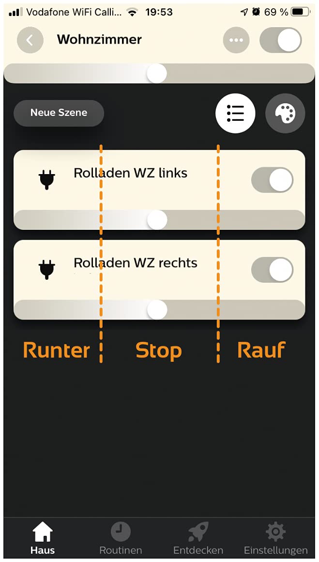 Zigbee Rolladen/Jalousie und Leinwand-Aktor Mini, 2 Kanäle auf/ab, max. 2A, steuerbar mit Zigbee Lic