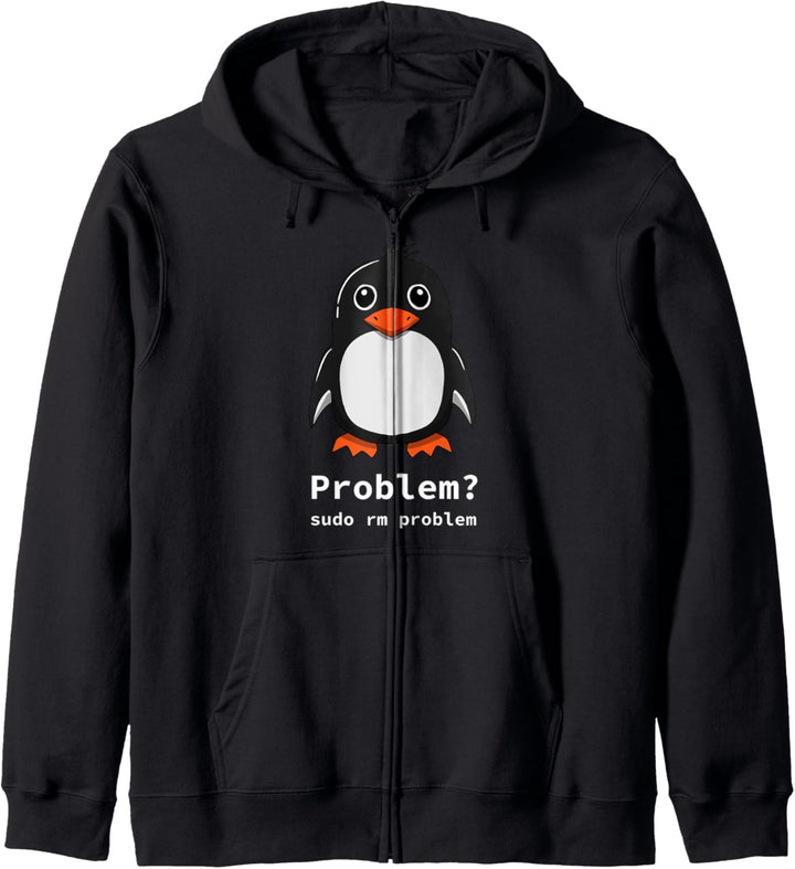 Tux Linux Penguin | Problem? Sudo rm -rf / Kapuzenjacke