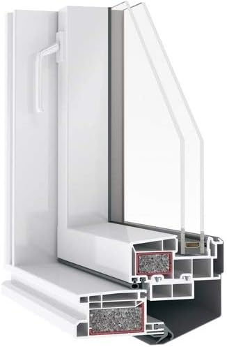 AFG Skylight Kunststoff Dachfenster PVC 114 x 140 mit Eindeckrahmen Dachflächenfenster Schwingfenste