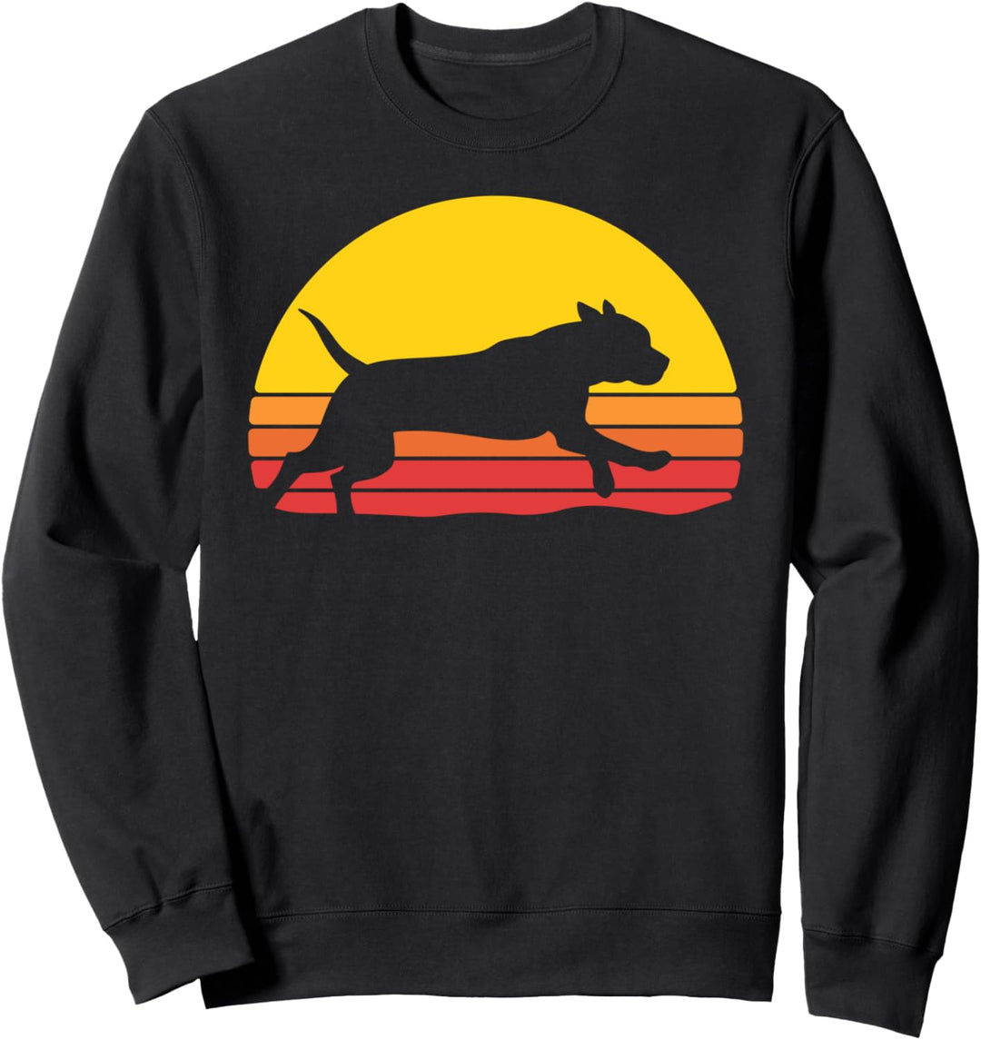 Staffordshire Bullterrier Retro American Stafford Terrier Sweatshirt