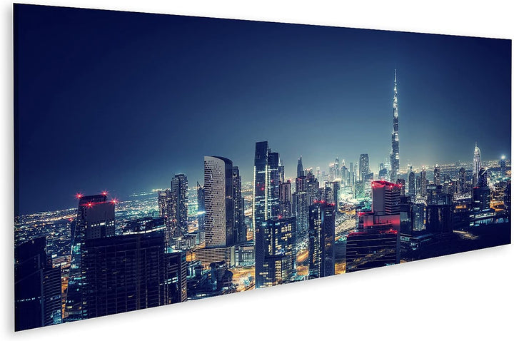 islandburner Bild auf Leinwand Schöne Dubai Stadtbild Vogelperspektive Panorama Landschaft Vereinigt