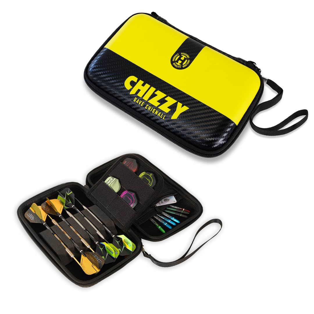 Harrows Darttasche Dave Chizzy Chisnall Player Pro 6 | Dart Case Dartshalter I Darts Case fasst 6 Da