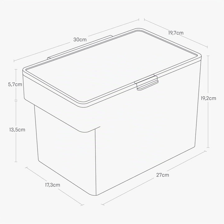 YAMAZAKI TOWER 5611 Behälter für Tierfutter mit Messbecher, Weiss, 6L, Trockenfutter: ca. 3,5kg, ABS