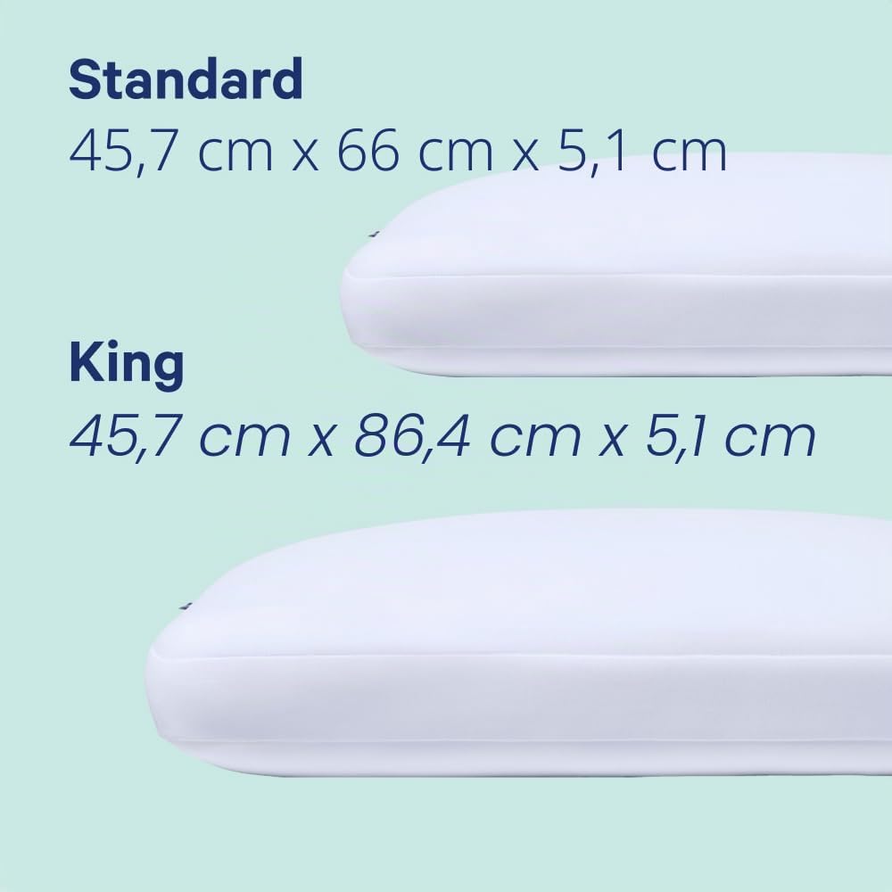 Casper Sleep Hybrid Kissen, Standard, Weiss Weiss Standard, Weiss Standard