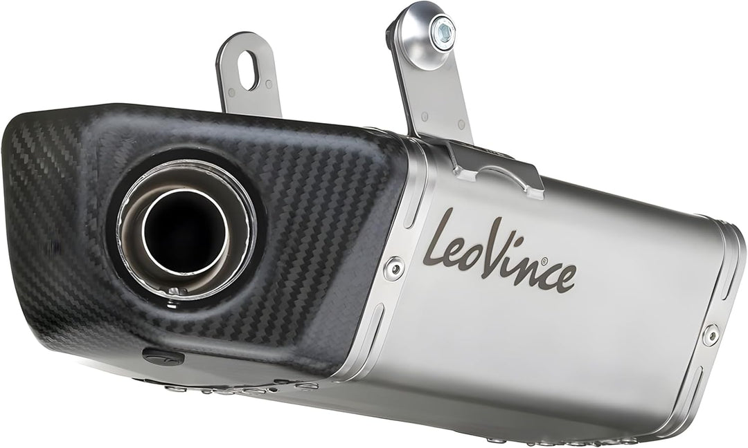 Auspuffanlage LeoVince Komplettanlage SBK UNDERBODY, Edelstahl, Carbon Kappe, 2/1, mit Katalysator,