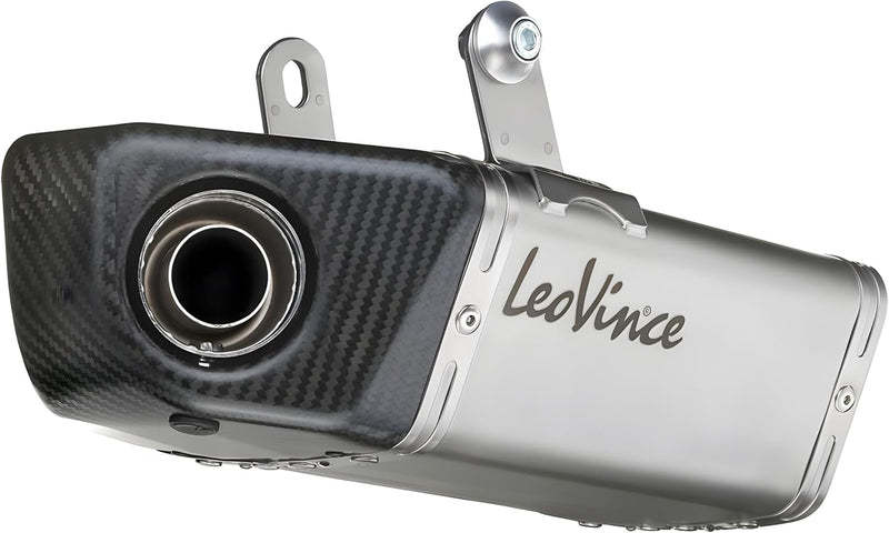 Auspuffanlage LeoVince Komplettanlage SBK UNDERBODY, Edelstahl, Carbon Kappe, 2/1, mit Katalysator,