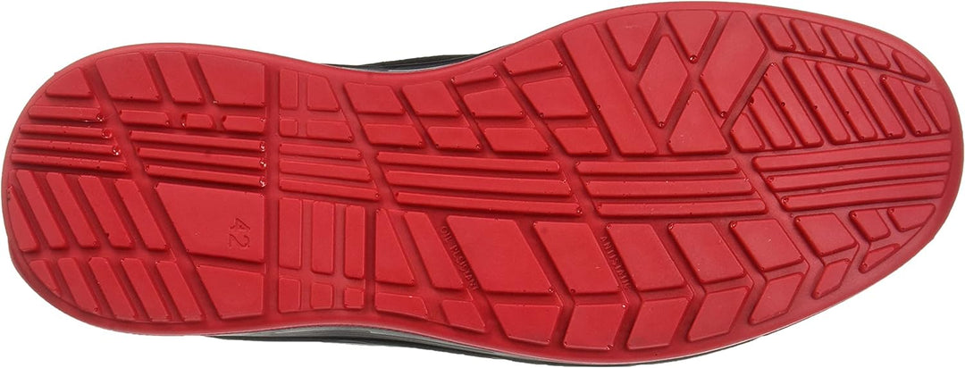 PAREDES Men's Alonso Industrial Shoe, Black and red, 6.5 UK