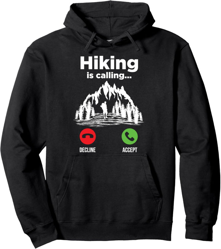 Wanderer Wandern ruft Berge Outdoor Klettern Natur Pullover Hoodie
