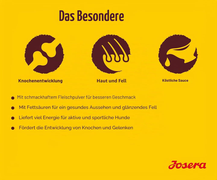 Josera - Hundefutter - 900 g - Festival - Mit Lachs und Köstlicher Sauce - Erwachsene Haustier mittl