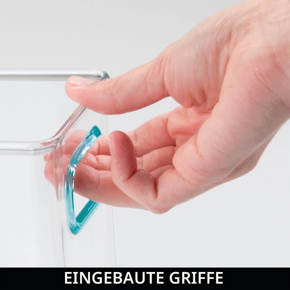 mDesign Organizer für Babynahrung – Plastikbox mit praktischen Griffen – praktischer Aufbewahrungsbe