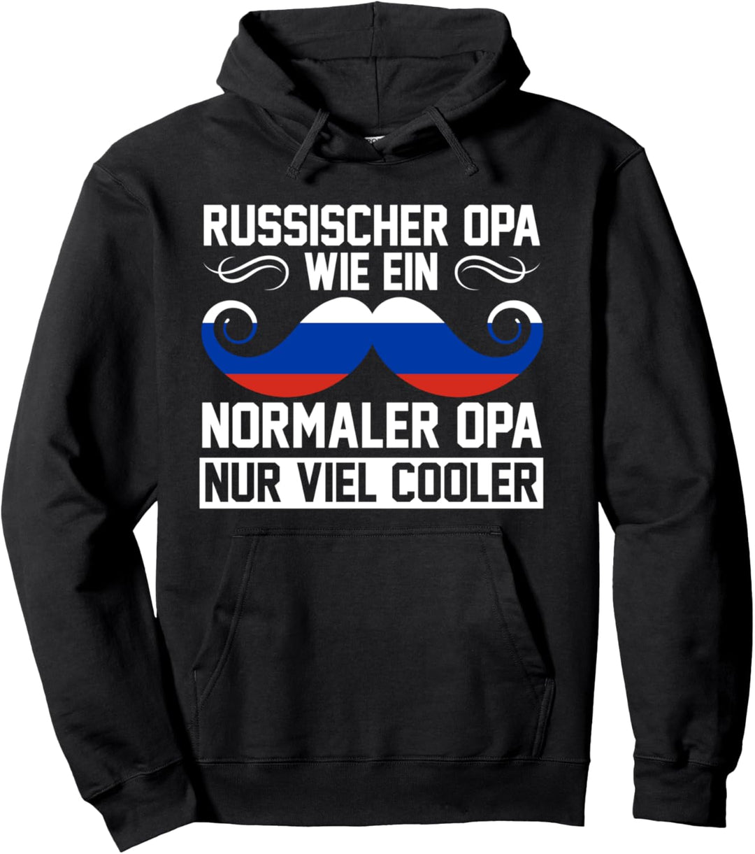 Russischer Opa Russe Russen Grossvater Russland Pullover Hoodie