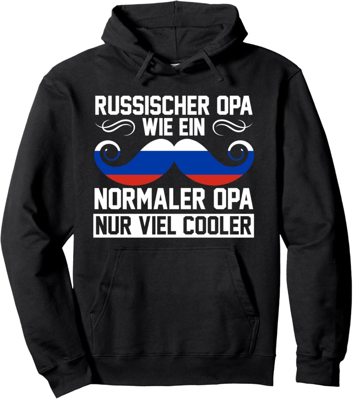Russischer Opa Russe Russen Grossvater Russland Pullover Hoodie