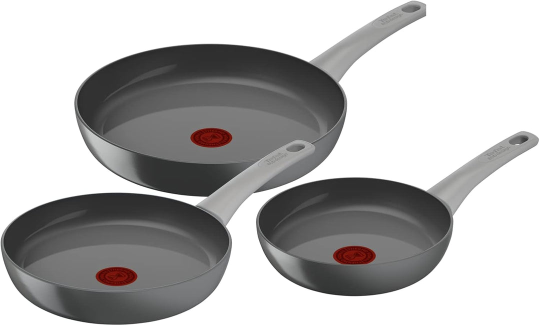 Tefal Renew On Pfannen-Set, 3 Stück, 20/24/28 cm, Keramik-Antihaftbeschichtung, Induktion, Thermo-Si