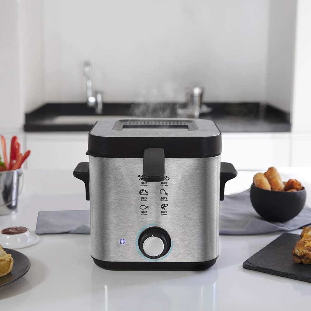 Cecotec CleanFry Infinity 1500 Fritteuse. 1,5 L Fassungsvermögen, Temperatur bis zu 190 ºC, 30 Min.