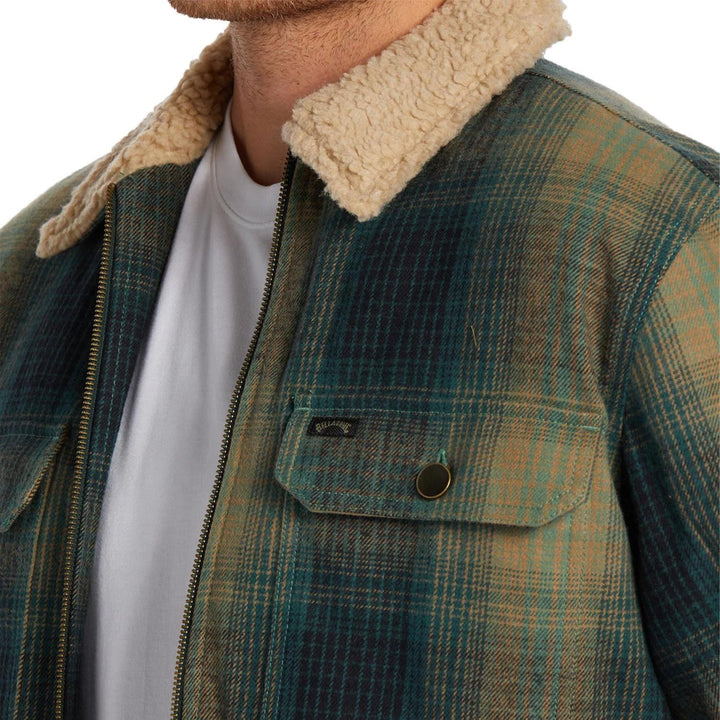 Billabong Herren Barlow Sherpa Windbreaker, Dunkler Wald