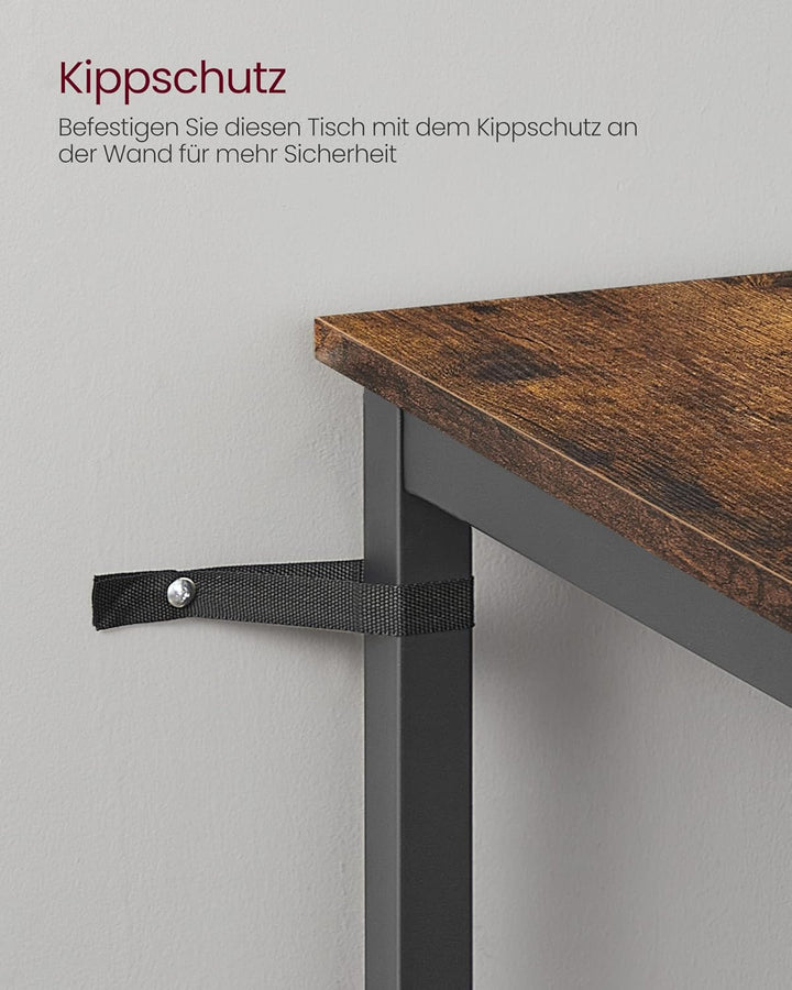 VASAGLE Hoher Tisch, Bartisch, quadratisch, Stahlrahmen, 60 x 60 x 92 cm, einfache Montage, für Küch