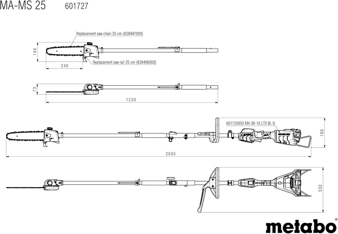 MA-MS 25 * Hochentaster-Aufsatz TV00