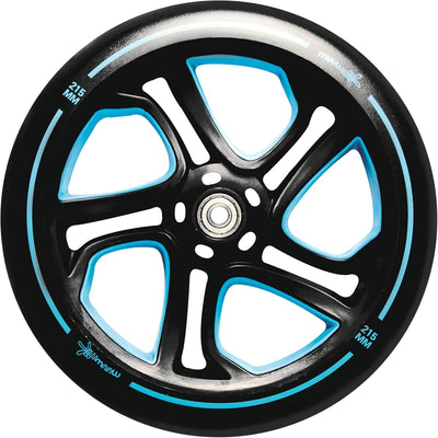 muuwmi Aluminium Scooter Pro – Tretroller, 215 mm, ABEC 7, für Kinder und Erwachsene, GS-geprüft, hö