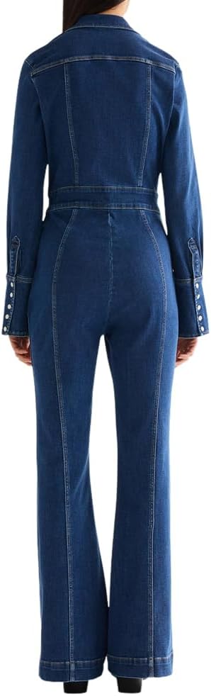 Wrangler Damen Retro Catsuit Overalls XS Easy Rinse, XS Easy Rinse