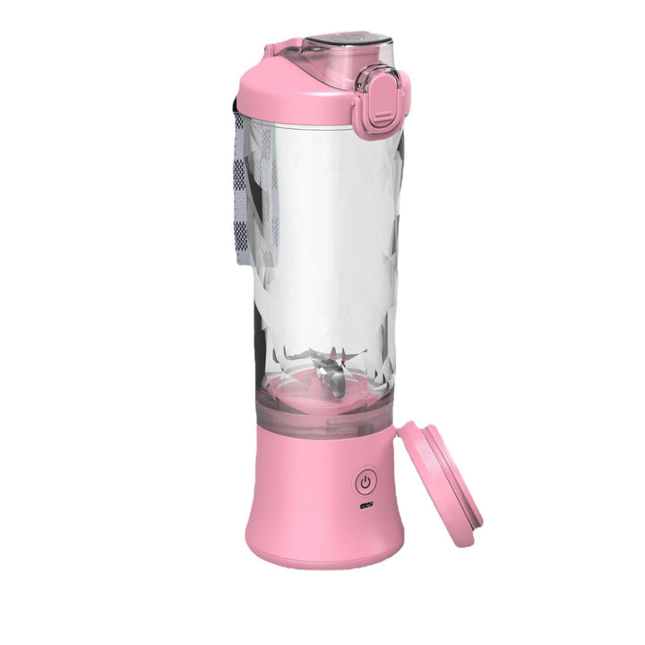 Elektrischer Mixer, tragbar, persönliche Grösse, Saftbecher, 600 ml, Trinktülle, 6 Klingen, für Shak
