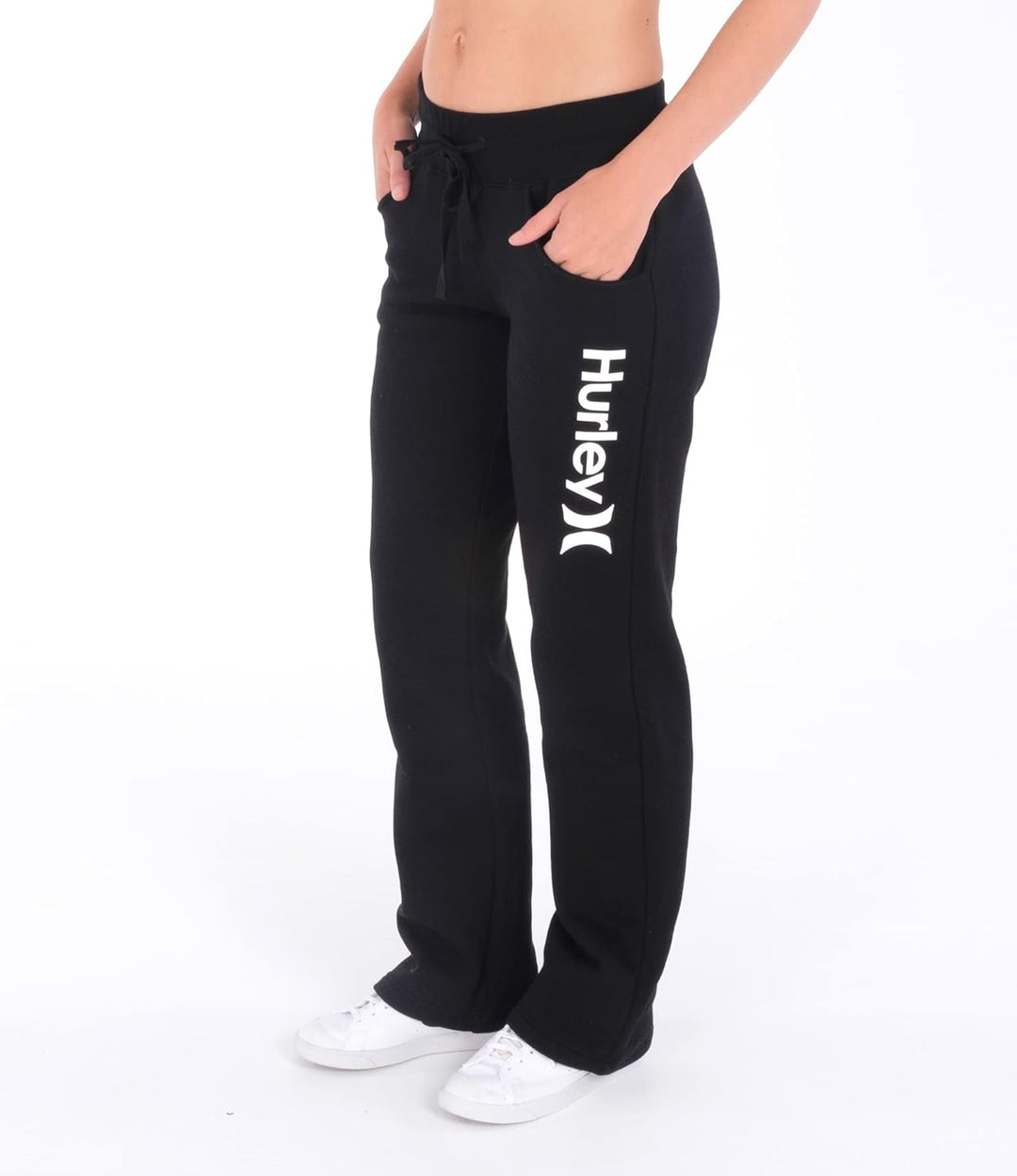 Hurley Damen Lässige Hose OAO Fleece Jogger M Schwarz, M Schwarz