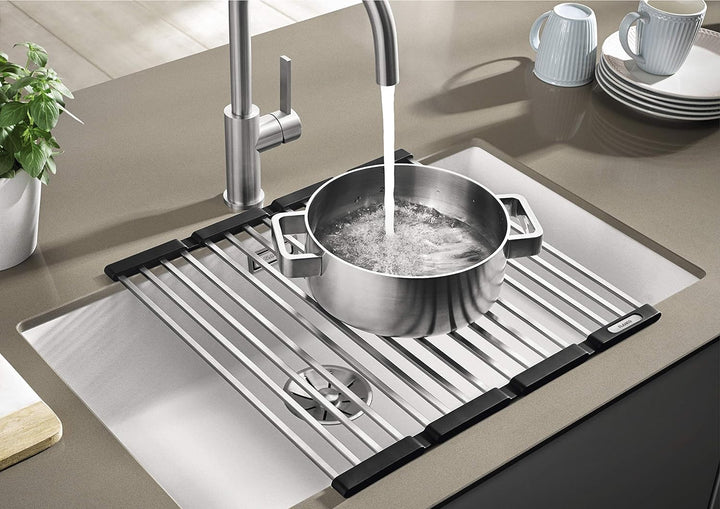 BLANCO 238482 Klappmatte als Abtropf für die Küchenspüle, faltbare Matte für das Waschbecken in der