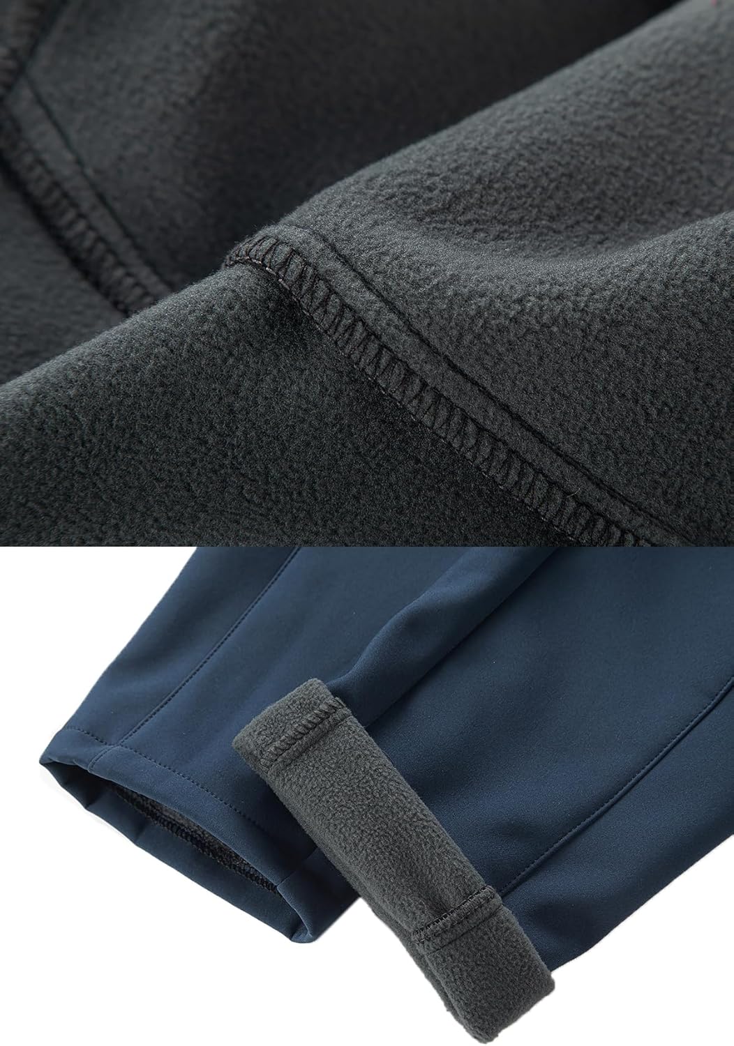 CAMLAKEE Trekkinghose Kinder Thermohose Jungen Wanderhose Mädchen Hose Gefüttert 164-170 Navy, 164-1