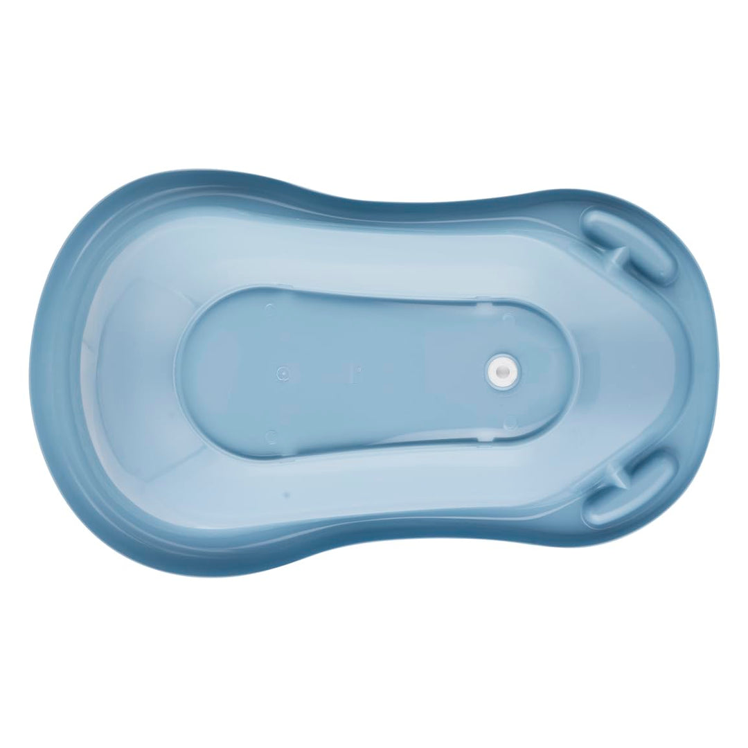 keeeper Ergonomische Babywanne mit Stöpsel, Ab 0 bis ca. 12 Monate, 84 x 49 x 29 cm, Maria Pure, Bla