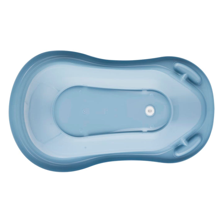 keeeper Ergonomische Babywanne mit Stöpsel, Ab 0 bis ca. 12 Monate, 84 x 49 x 29 cm, Maria Pure, Bla