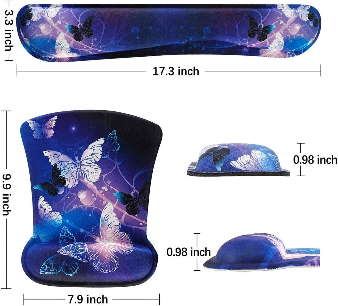 Ergonomisches Mauspad Tastatur Handgelenkauflage, ToLuLu Mausmatte, rutschfeste Mousepad Tastatur Ha