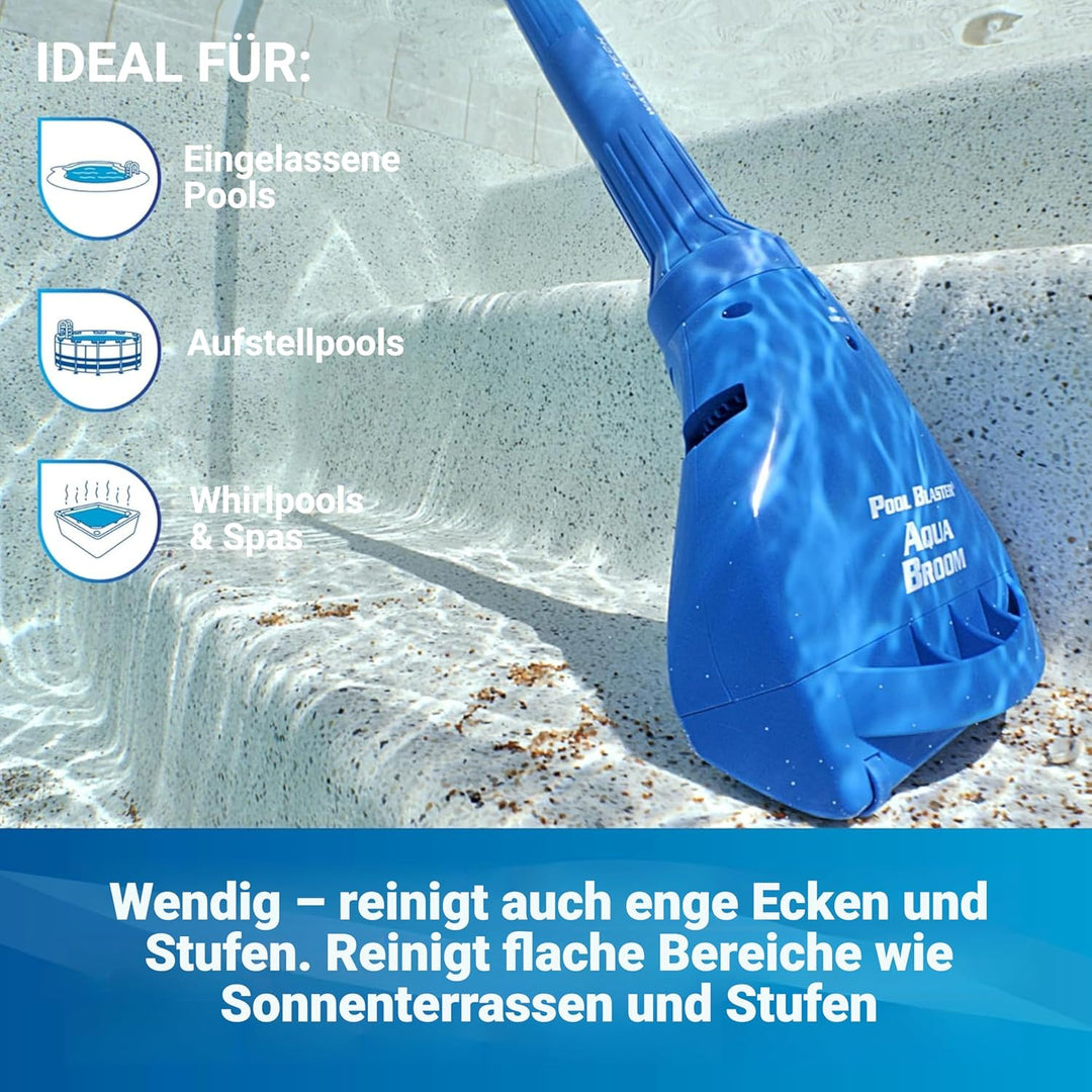 Water Tech Pool Blaster Aqua Broom Xl Ultra Schwimmbadstaubsauger, Poolsauger Mit Xl Saugknopf, Hand