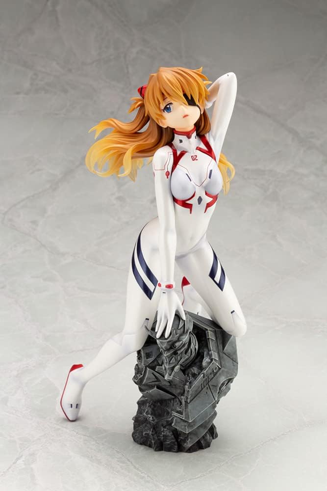 Kotobukiya Evangelion 4 PVC Statue 1/6 Asuka Shikinami Langley White Plugsuit Ver. 23 cm